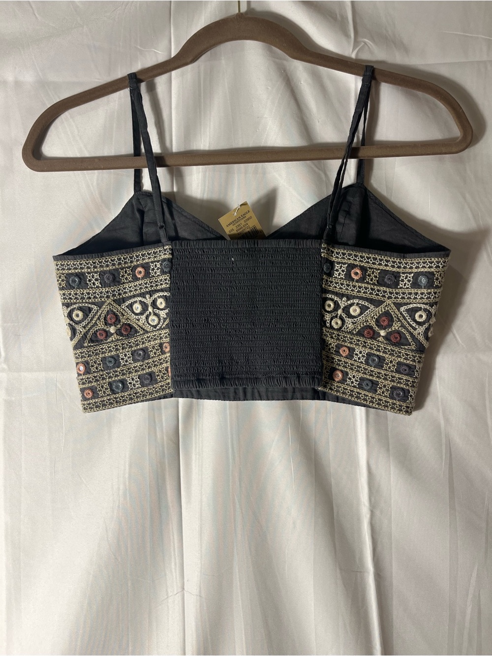 American Eagle Outfitters Boho embellished cropped top - Picture 3 of 5